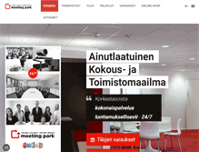 Tablet Screenshot of meetingpark.fi